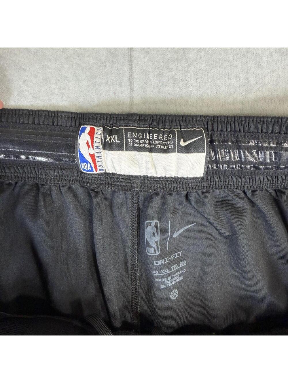 Nike NBA Authentics Miami Heat Engineered Basketball Shorts Mens 2XL Black - Picture 3 of 8